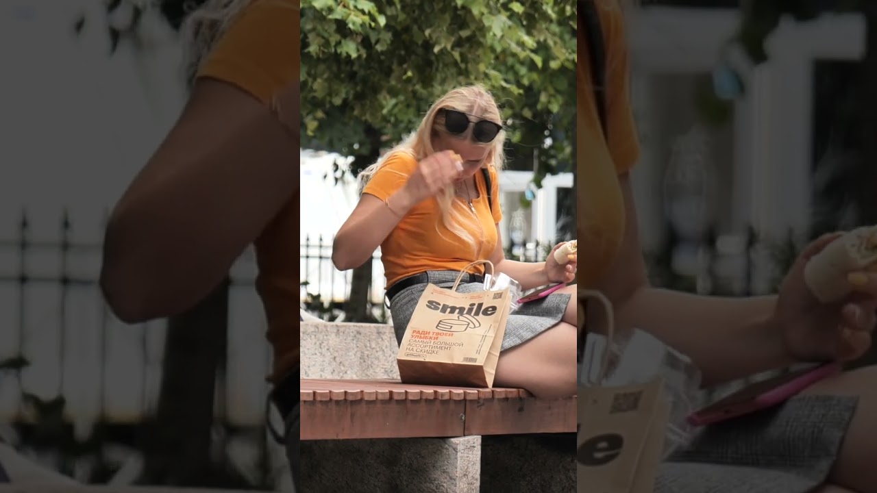 Tickling a beautiful girl prank