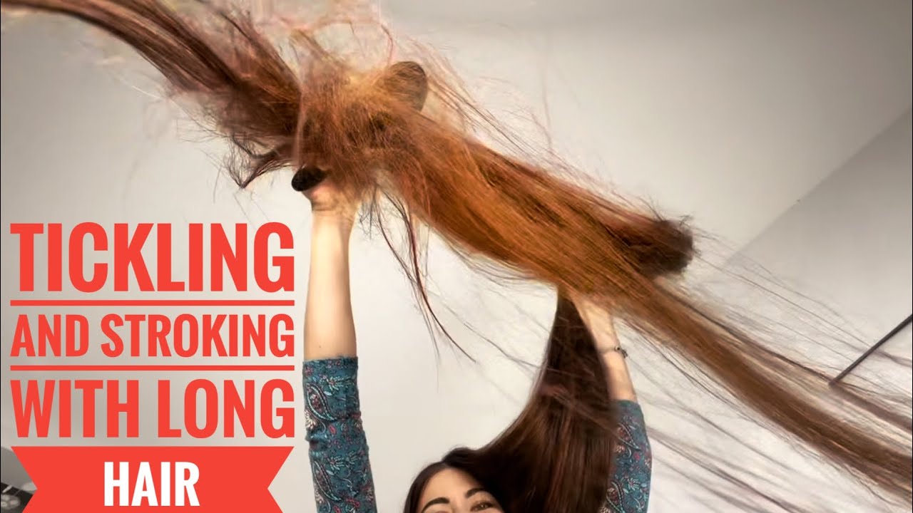 Tickling and stroking with long hair (preview)