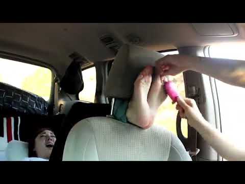 tickling challenge in car 🚗