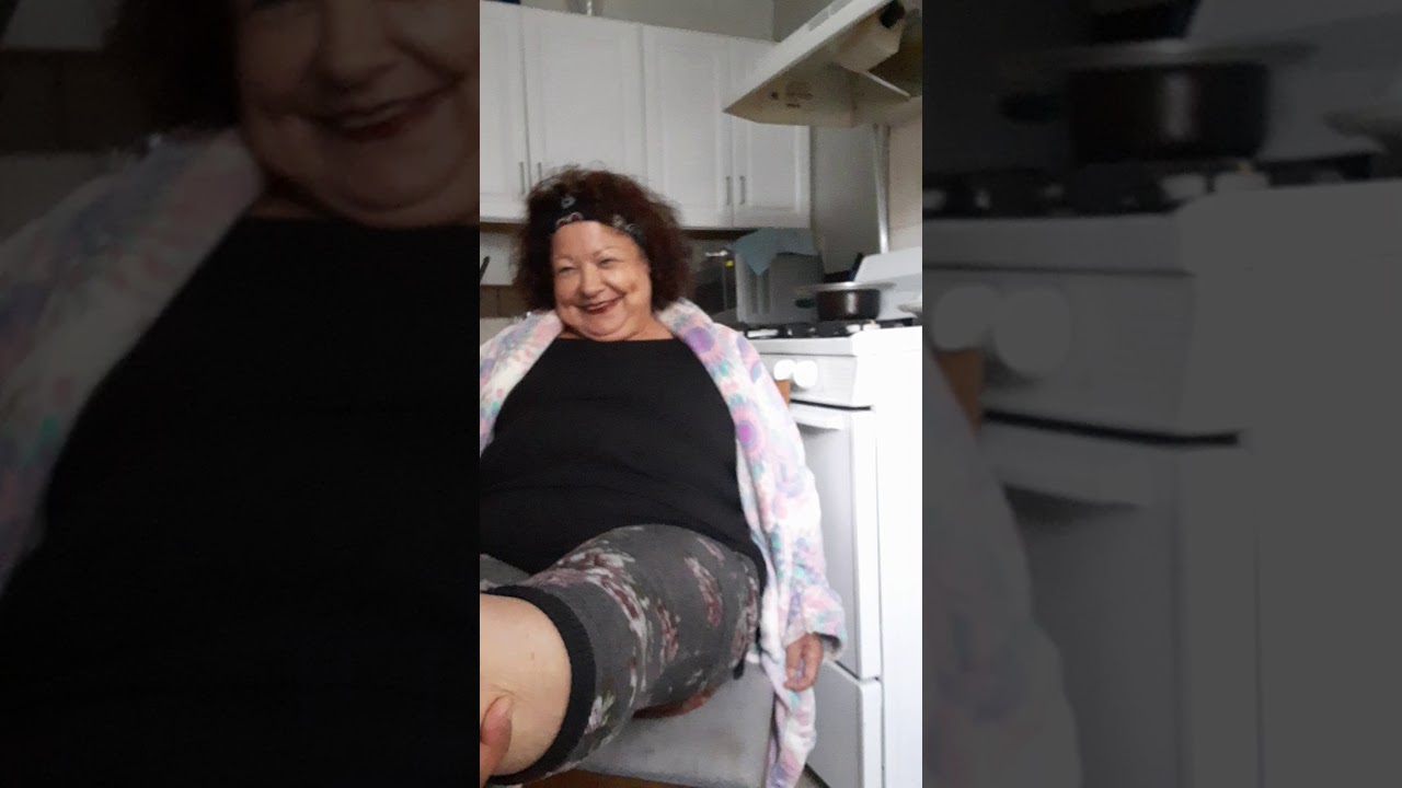 Tickling grandma soles