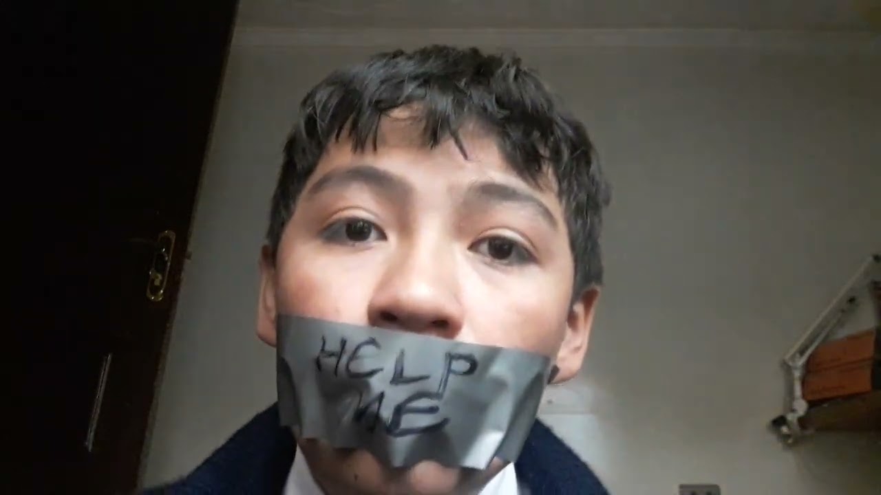 Tied up gagged boy -mhh-