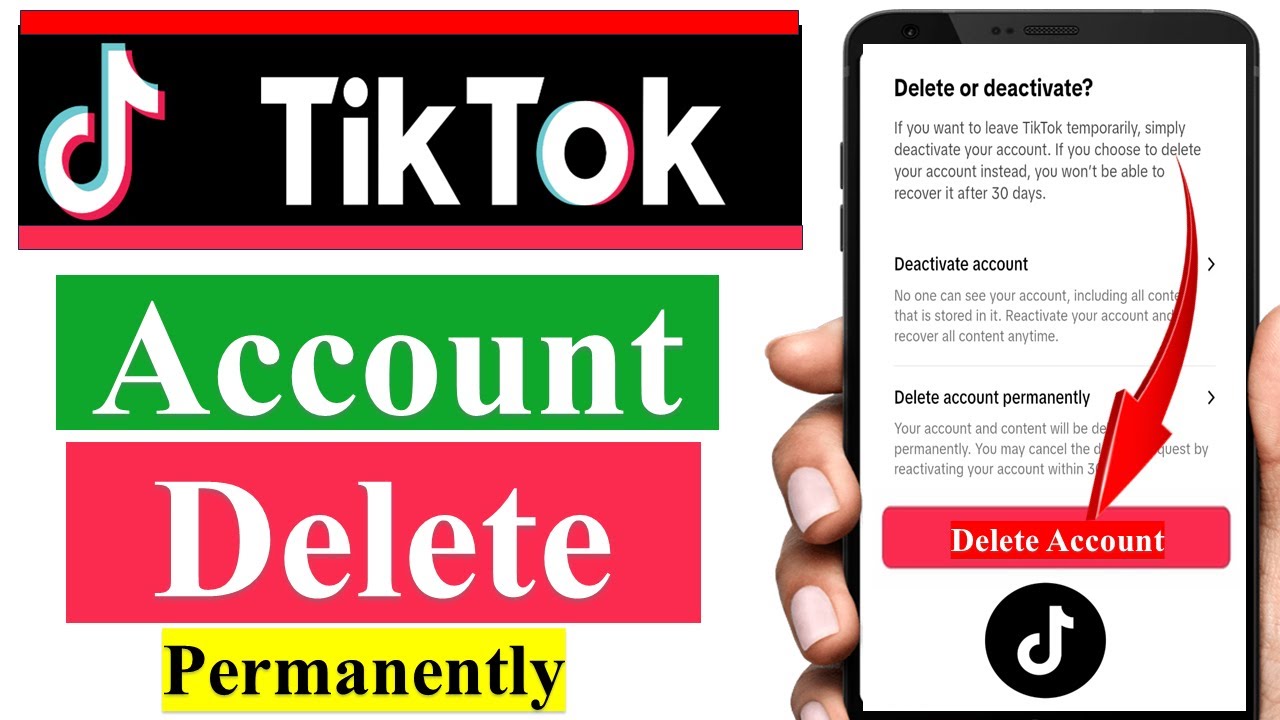 Tiktok Account Delete Karne ka Tarika | How to Delete Tiktok Account