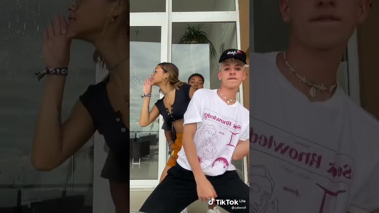 tiktok da clara Garcia com o luccas e vanessa lopes