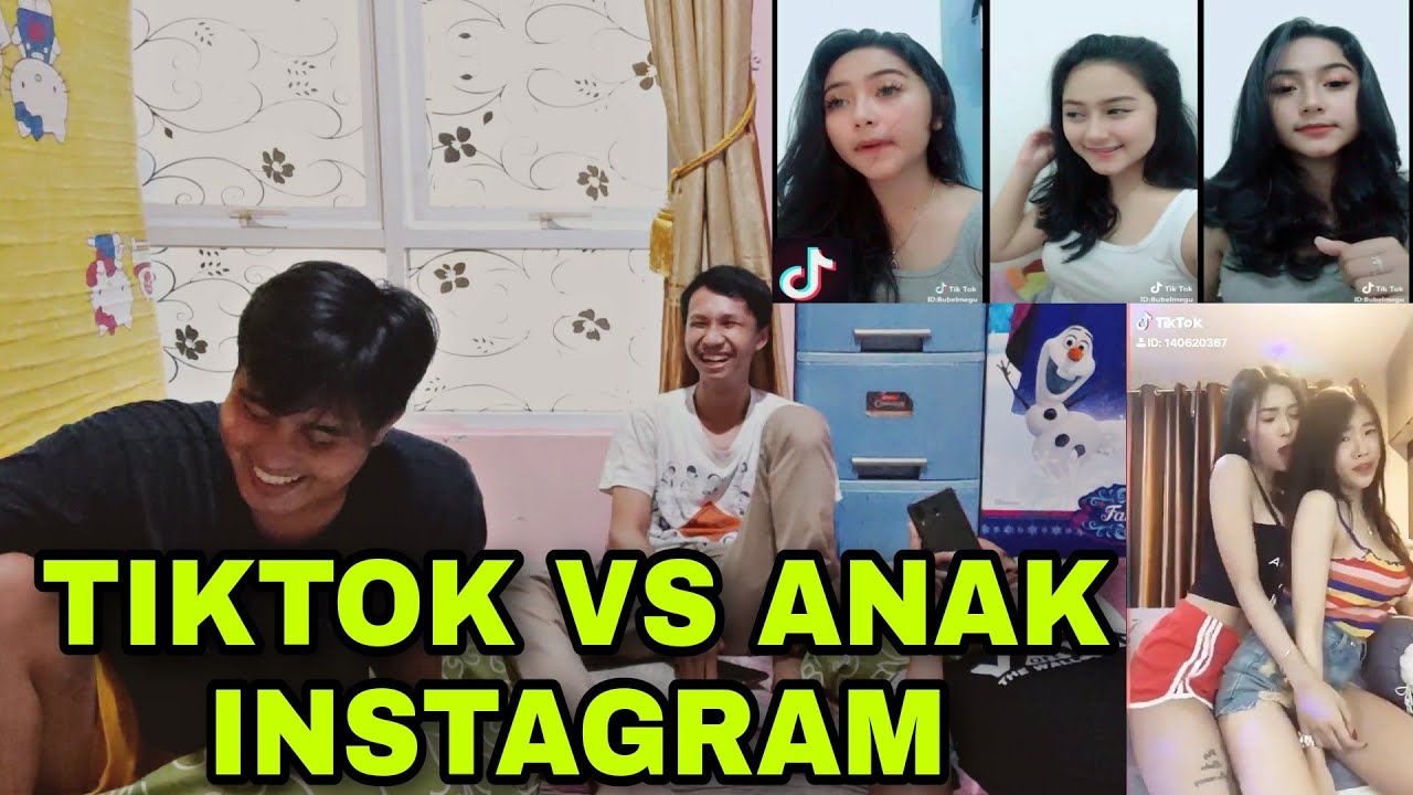 Tiktok VS anak instagram - Jauh jauh dah cuman pamer toket