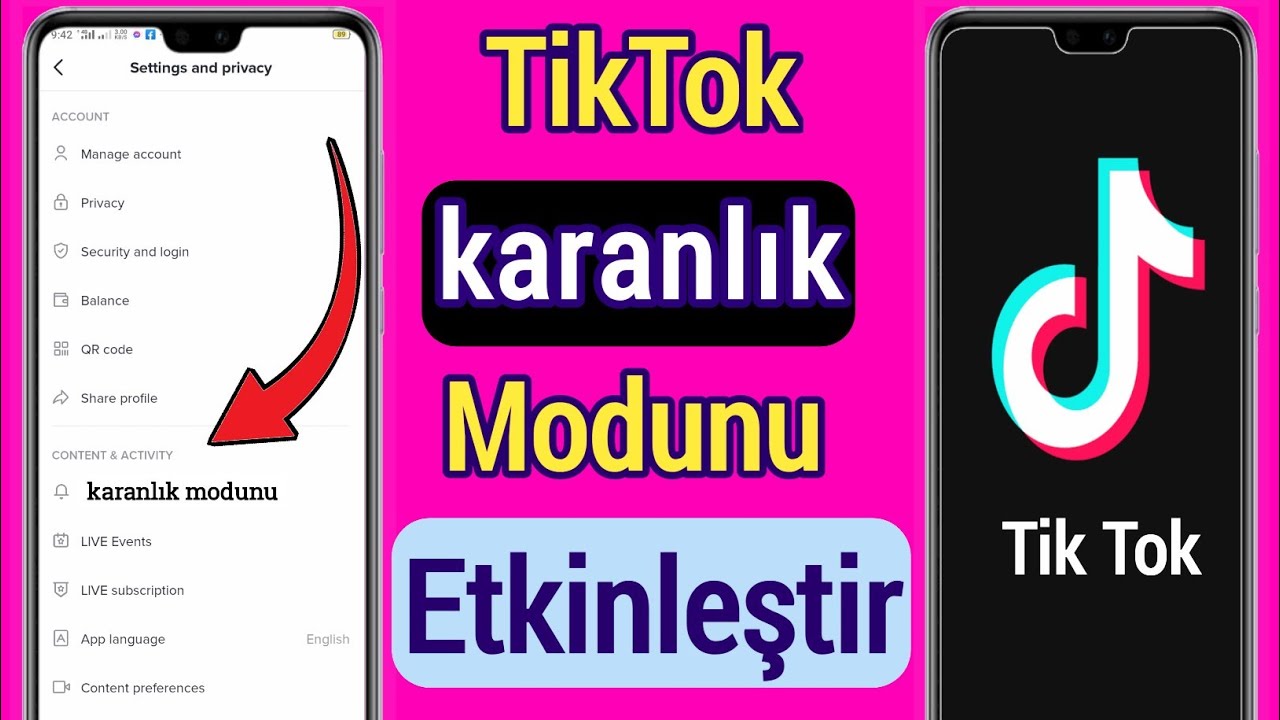 TikTok'ta Karanlık Mod Nasıl Gidilir [2022] |  Android'de TikTok karanlık modu nasıl etkinleştirilir