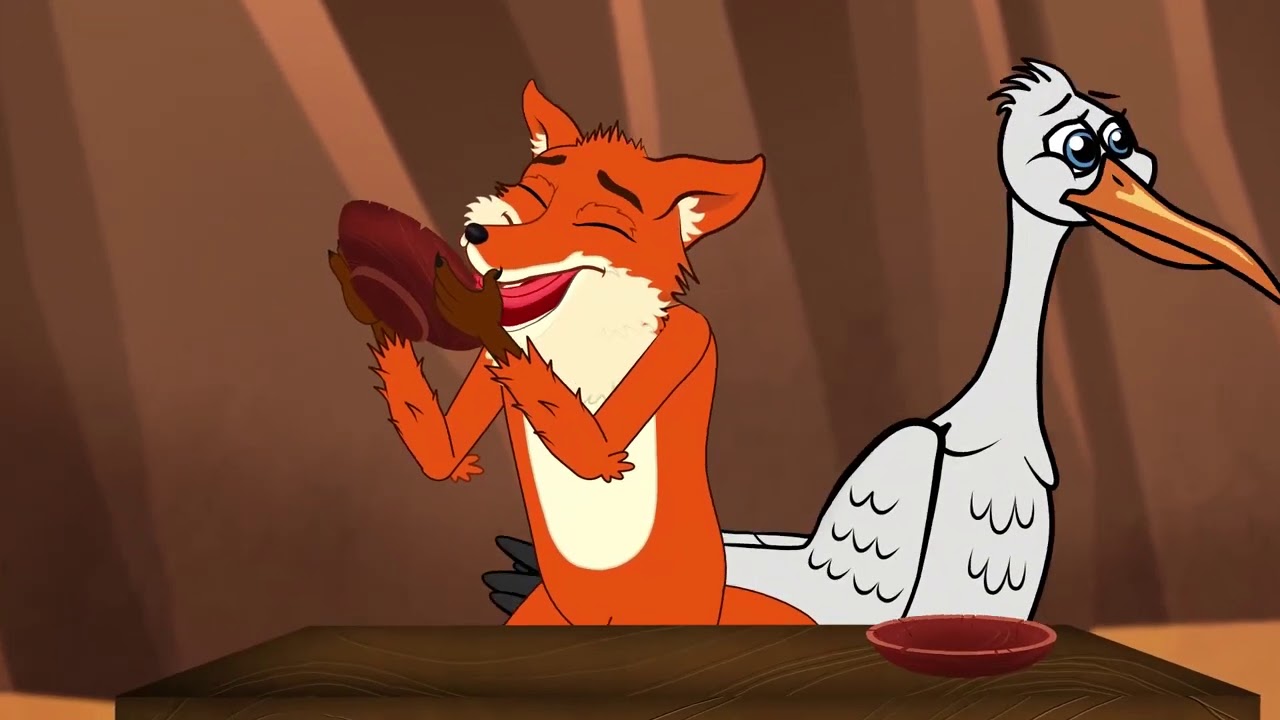 Tilki ile Leylek Masalı | Adisebaba Masal çizgi film çocuk masalları | Turkish Fairy Tales