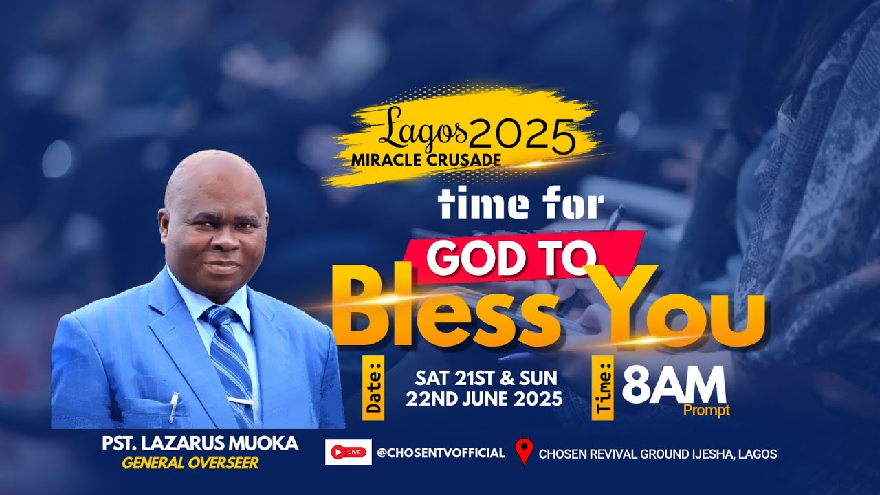TIME FOR GOD TO BLESS YOU |  WITH PST. LAZARUS MUOKA | 21-06-2025 | DAY 1