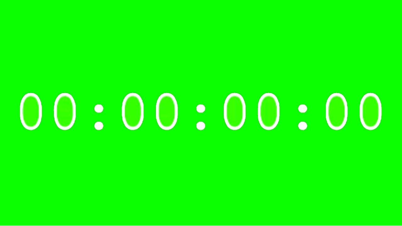 Timecode Green Screen Footage 1080p