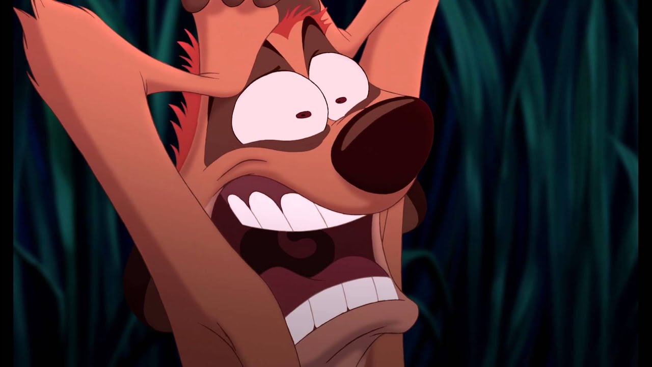Timon & Pumbaa screaming