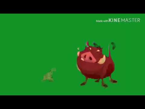 Timon and Pumbaa green screen