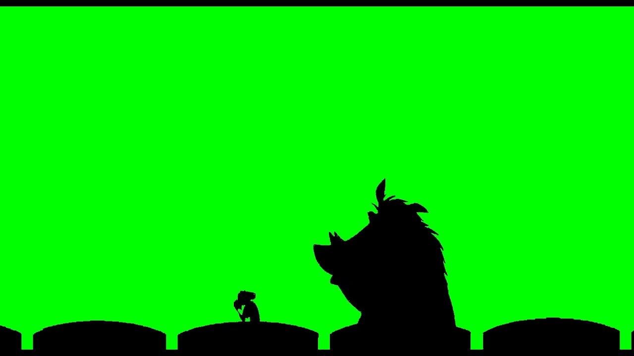 Timon and Pumbaa Interrupt 6 Green Screen