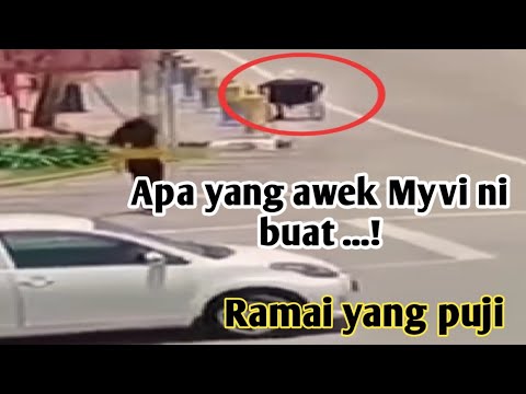 Tindakan murni awek myvi putih..jadi pujian warganet.