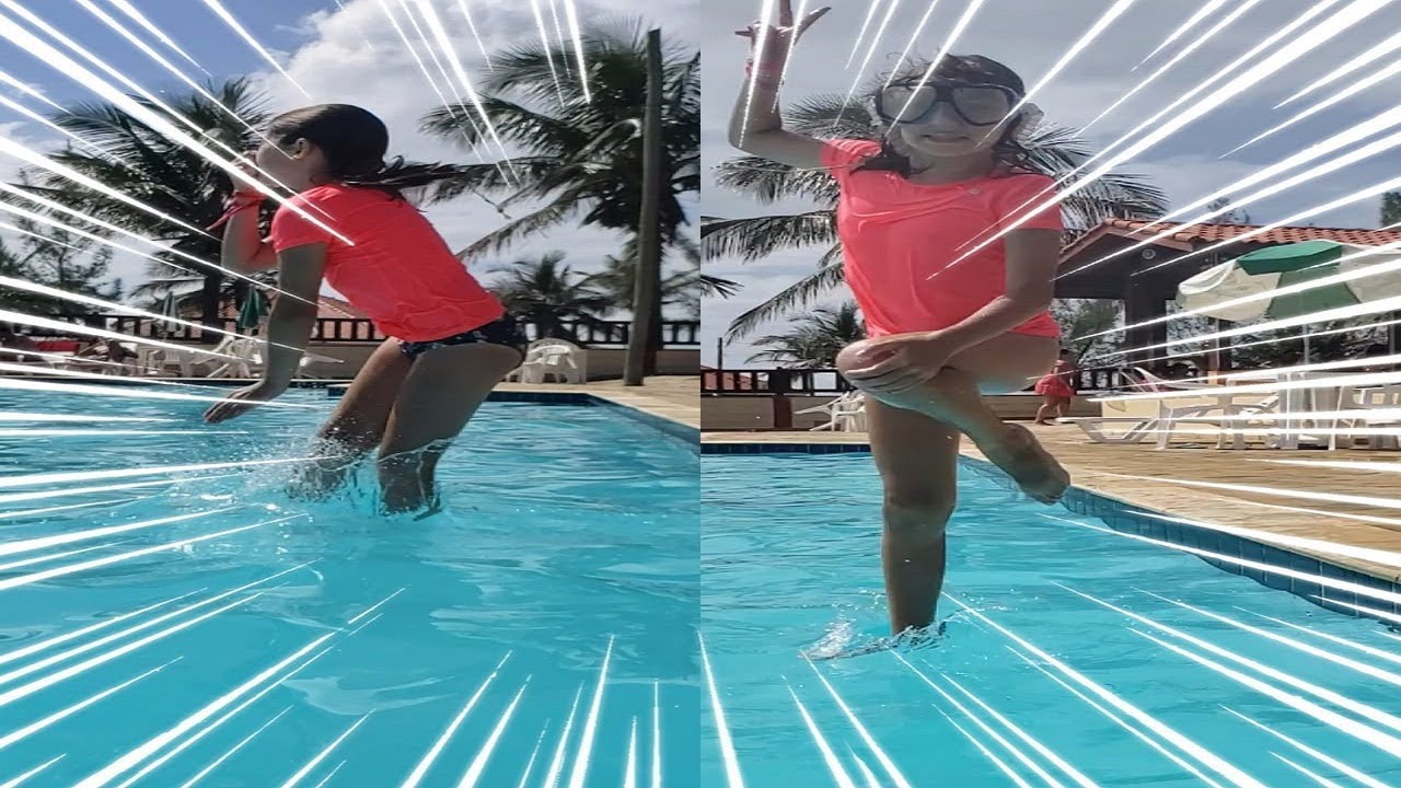 TIPOS DE PULOS NA PISCINA | Grazi Victoria | FÉRIAS #5