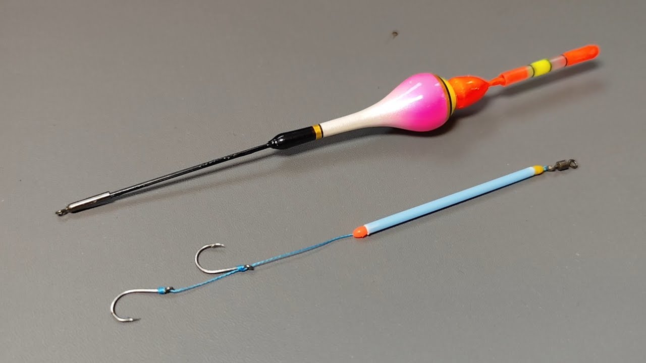 Tips‼️ Cara Membuat Rangkaian Pancing Ikan Nila Umpan Lumut 2 Kail