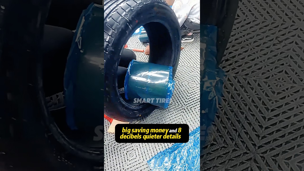 Tire magic pad! Explosion-proof and puncture-proof, super quiet! #tire #tirefactory