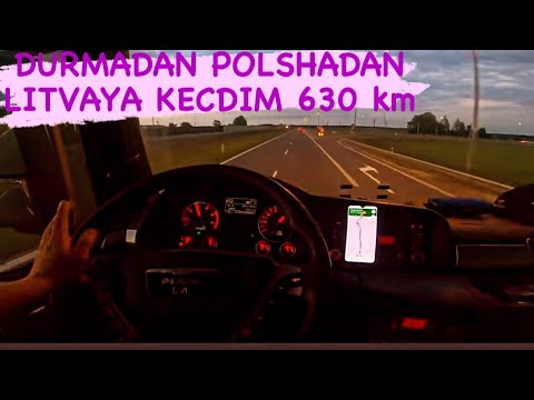 TIRLA GECE SURUSHU//TIR KALONU ILE AVROPA SERHEDINE DOGRU