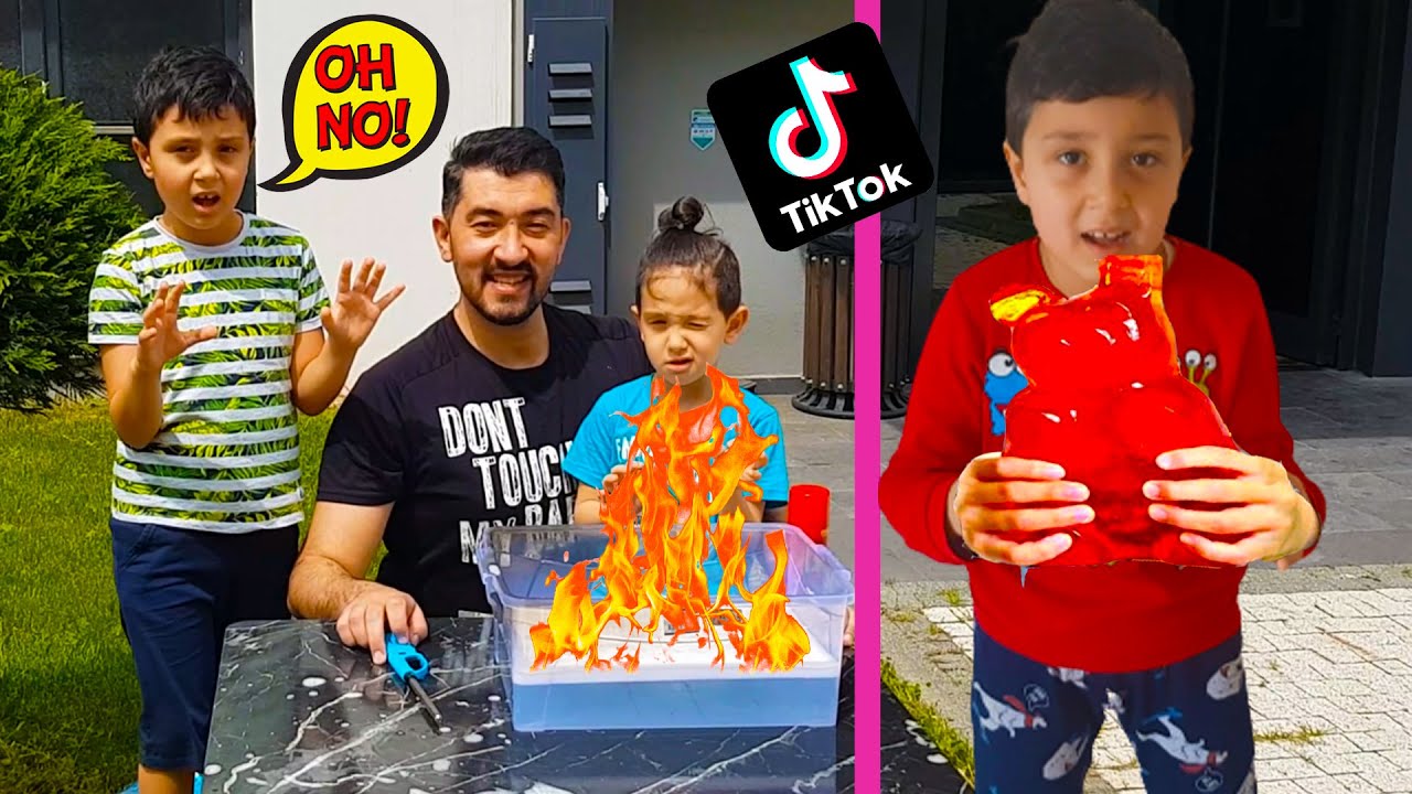TİKTOK HAYAT HİLELERİNİ TEST ETTİK ! Suda Büyüyen Jelibon / Yanan Su