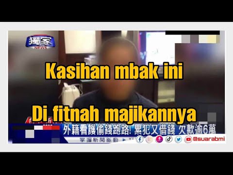 Tkw Taiwan viral di televisi karena di fitnah majikannya