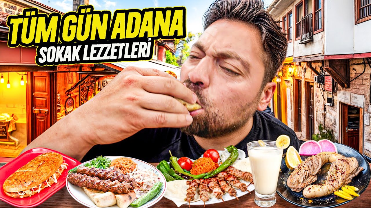 TÜM GÜN ADANA SOKAK LEZZETLERİ YEDİM!