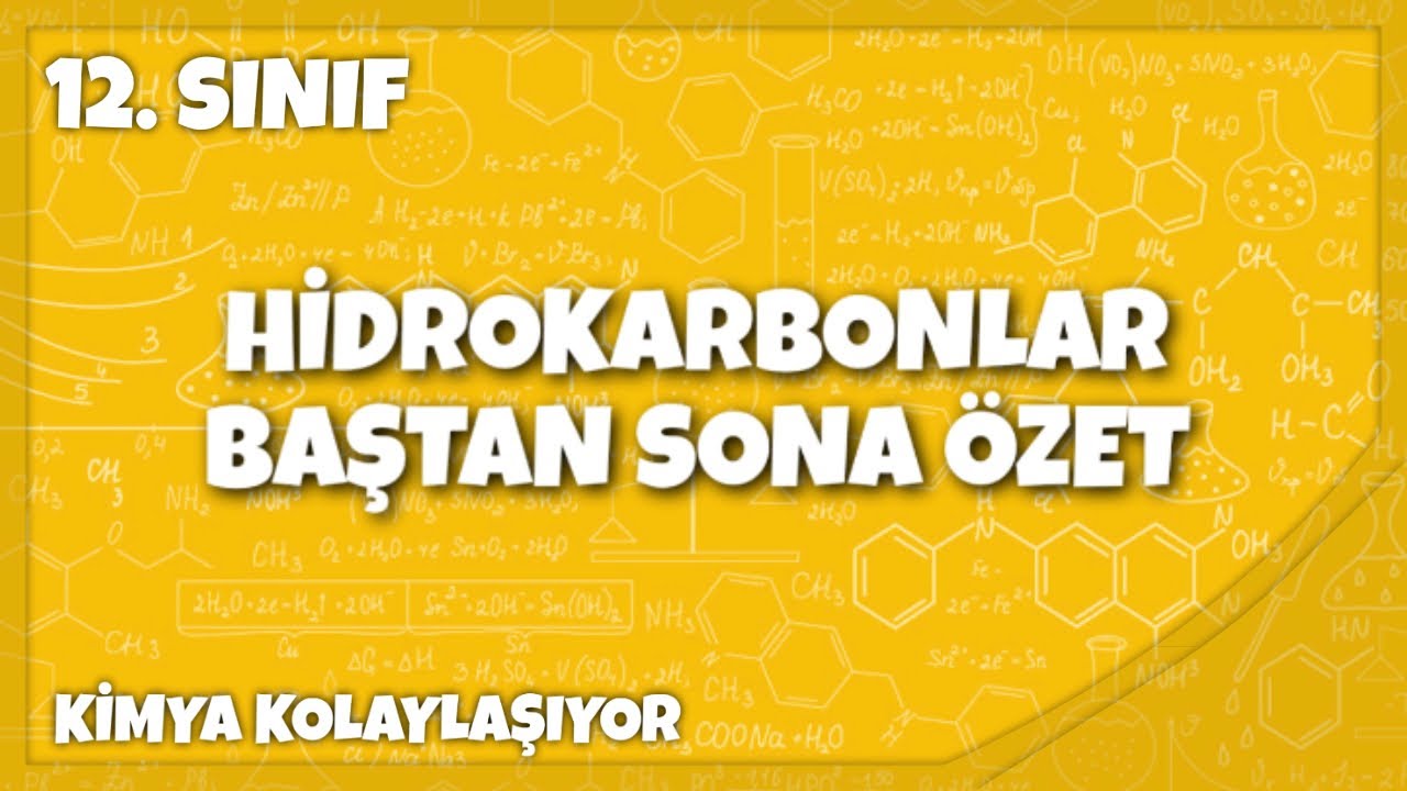 Tüm Hidrokarbonlar Baştan Sona Özet-19D-12.SINIF
