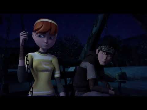 TMNT 2012 Raph, April, and Casey vs Mom-Thing