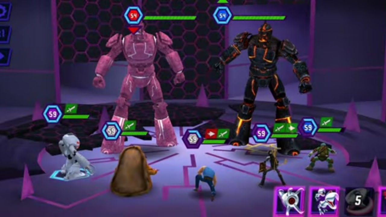 TMNT Legends Chapter 5 Hard Mode Gameplay 「iOS/Android Gameplay」