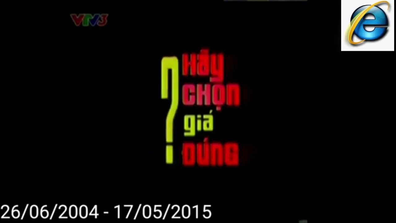 Tổng hợp hình hiệu hãy chọn giá đúng Vtv3 (26-6-2004-26-12-2020)