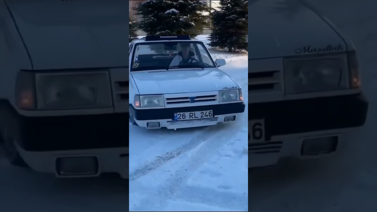 Tofaş karda drift #keşfet #shorts #araba #tofaş #drift