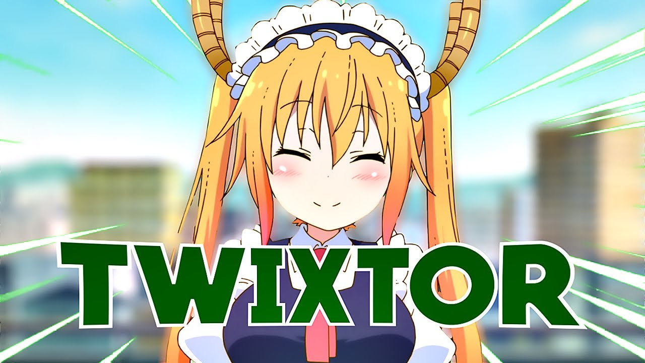 Tohru Twixtor Clips For Edit (Kobayashi's dragon maid) 4K