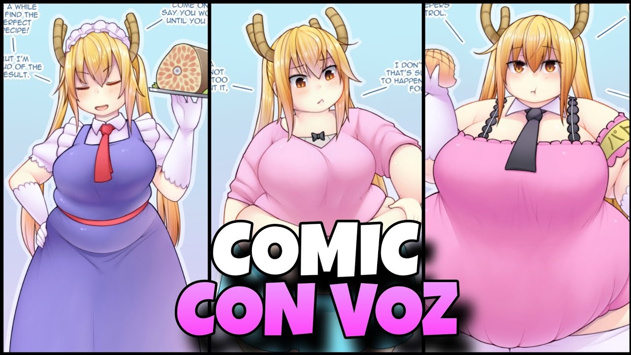 Tohru weight gain - Cómic feederism doblado (Pixiveo)