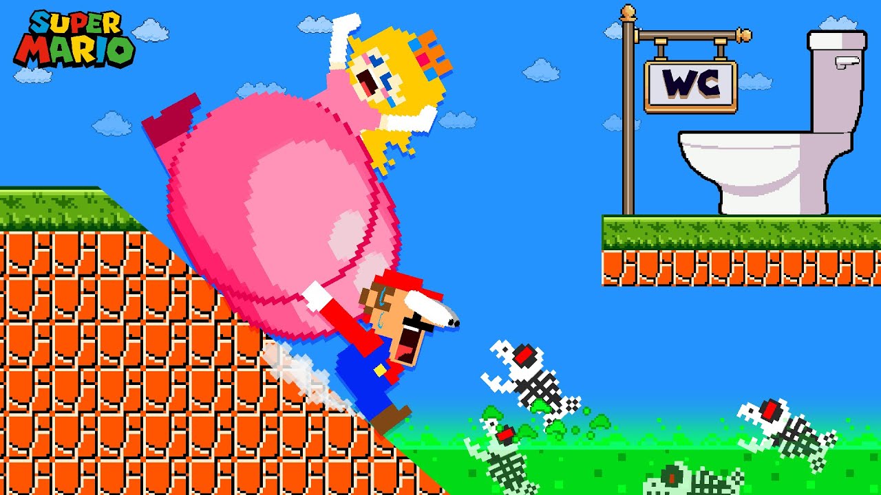 Toilet Prank: How Does Mario Take Princess Peach to The Toilet? | Game Animation