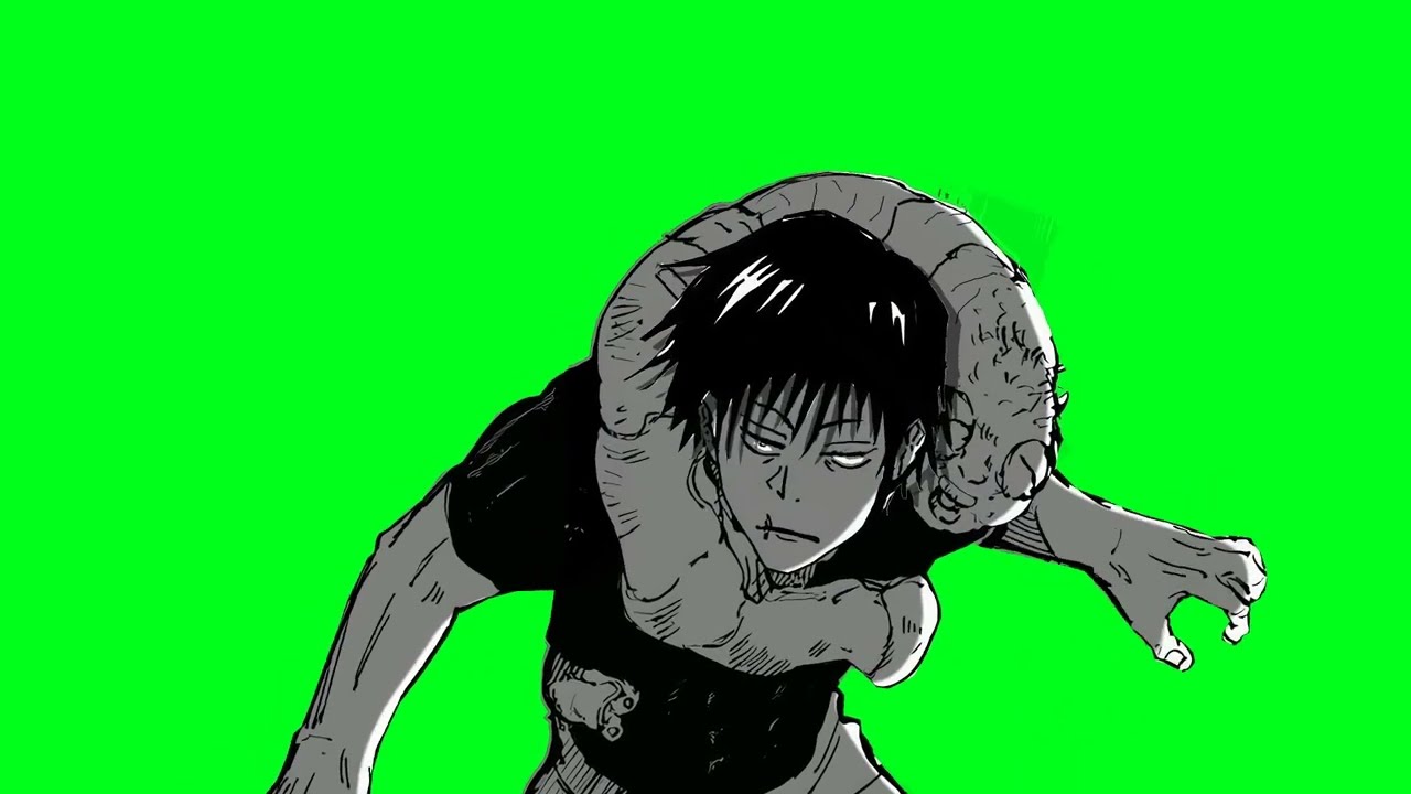 toji manga animation green screen #jujutsukaisen