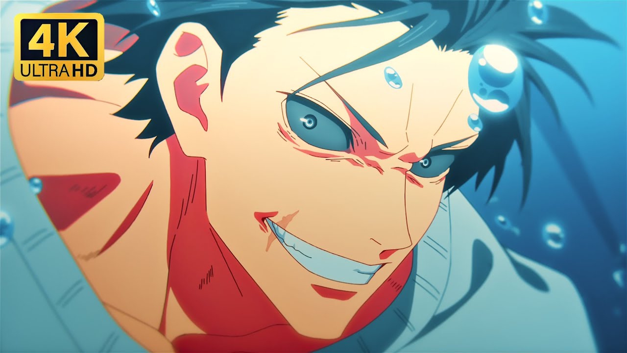 Toji vs Dagon  [4K 120FPS] | Jujutsu Kaisen Season 2 Episode 15