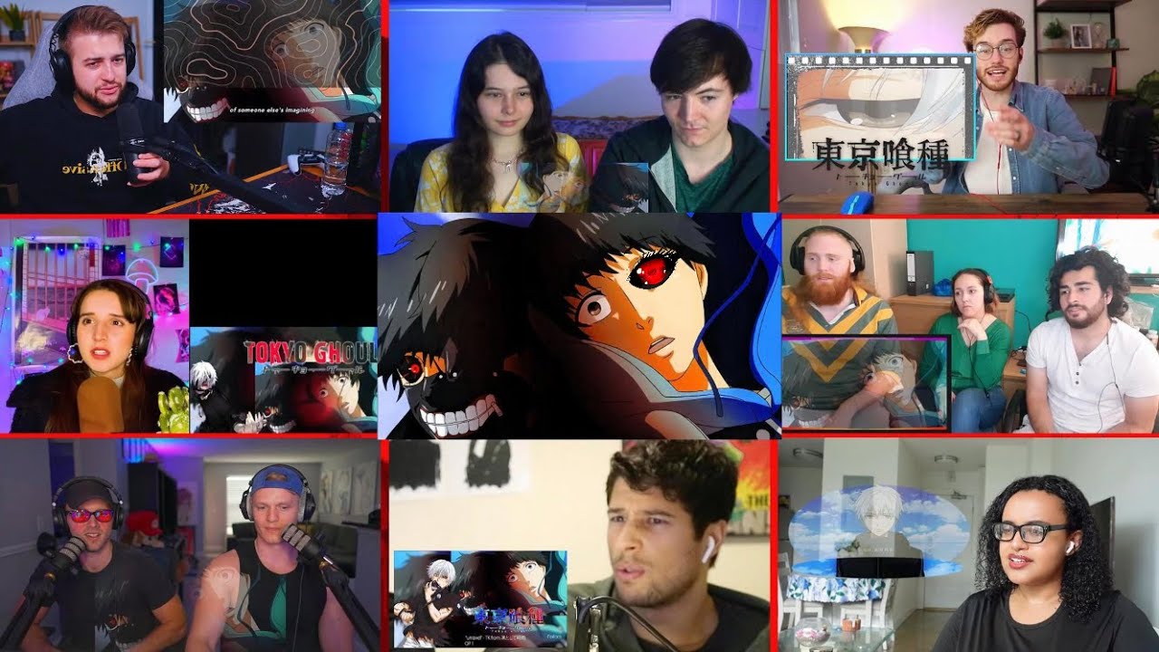 Tokyo Ghoul Opening 1 ''Unravel'' Reaction Mashup