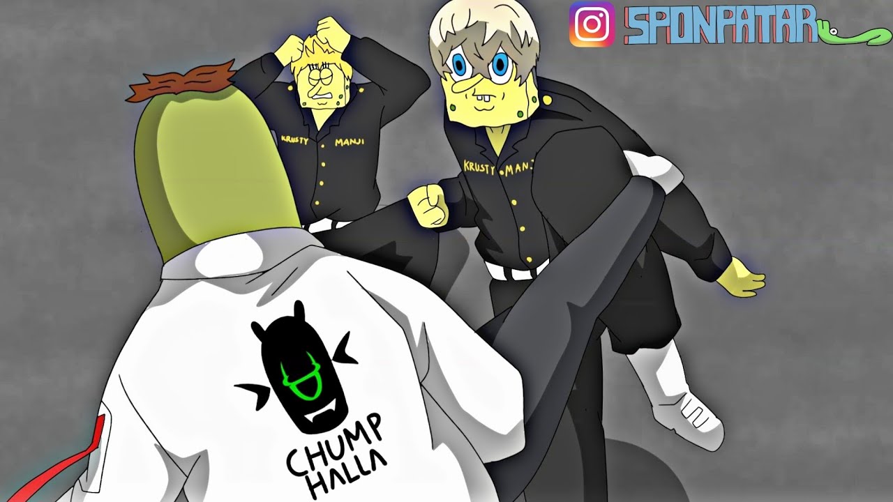 Tokyo Revengers but its Spongebob and friends  (funny parody animation)