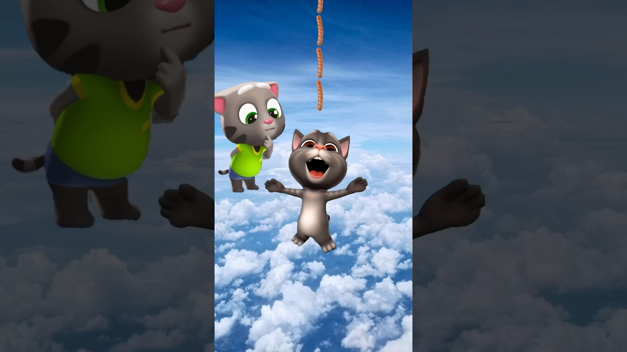 Tom eat longest sausage 😅 my talking tom 2 #talkingtomvideos #funny #tom2