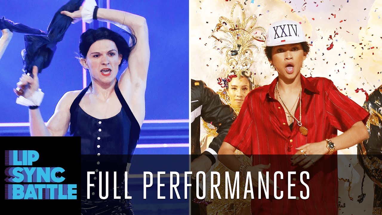 Tom Holland’s “Singing in the Rain” & “Umbrella” vs. Zendaya’s “24k Magic” | Lip Sync Battle