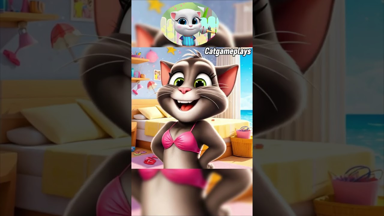 Tom the Cat Wears His Mom's Bras 🤣