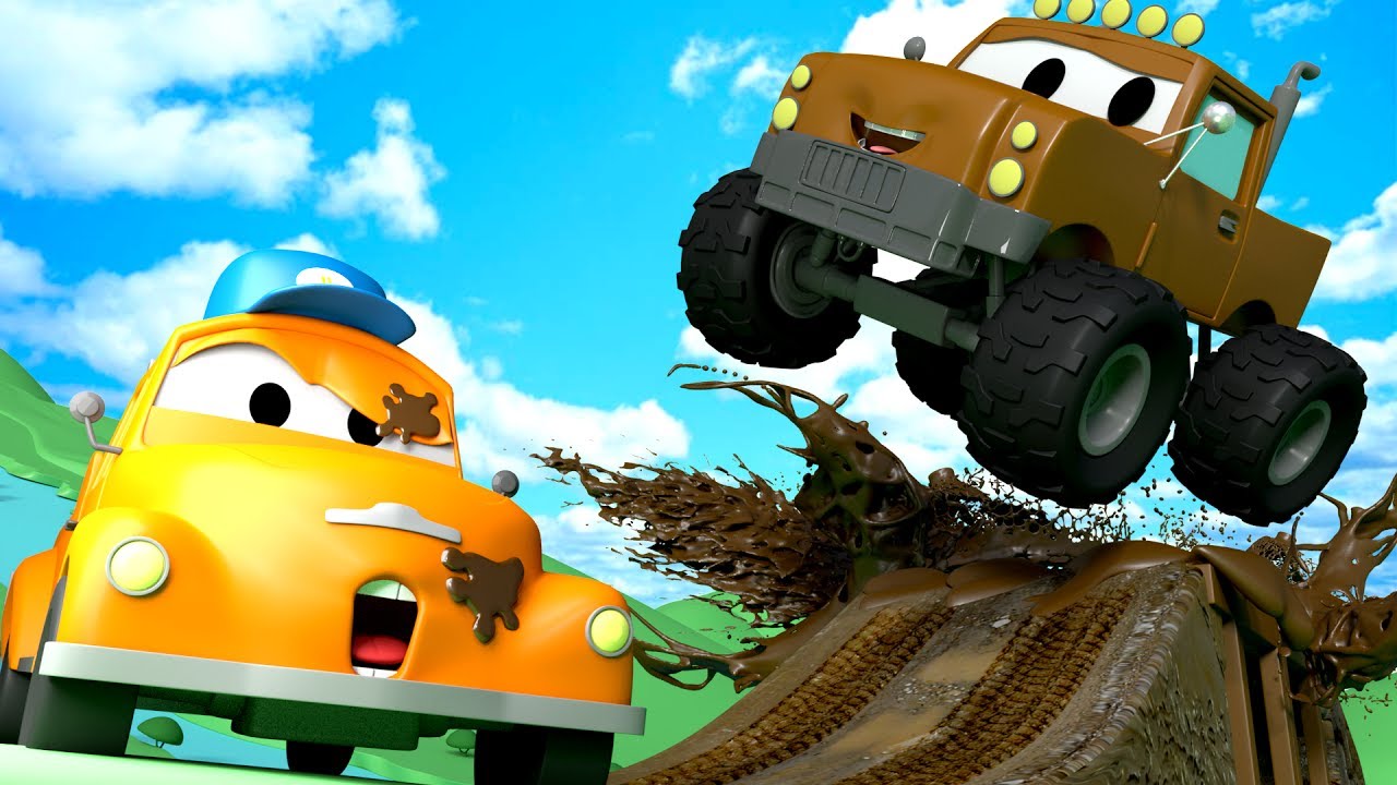 Tom the Tow Truck's Car Wash and Marley the Monster Truck | Cars cartoons for kids