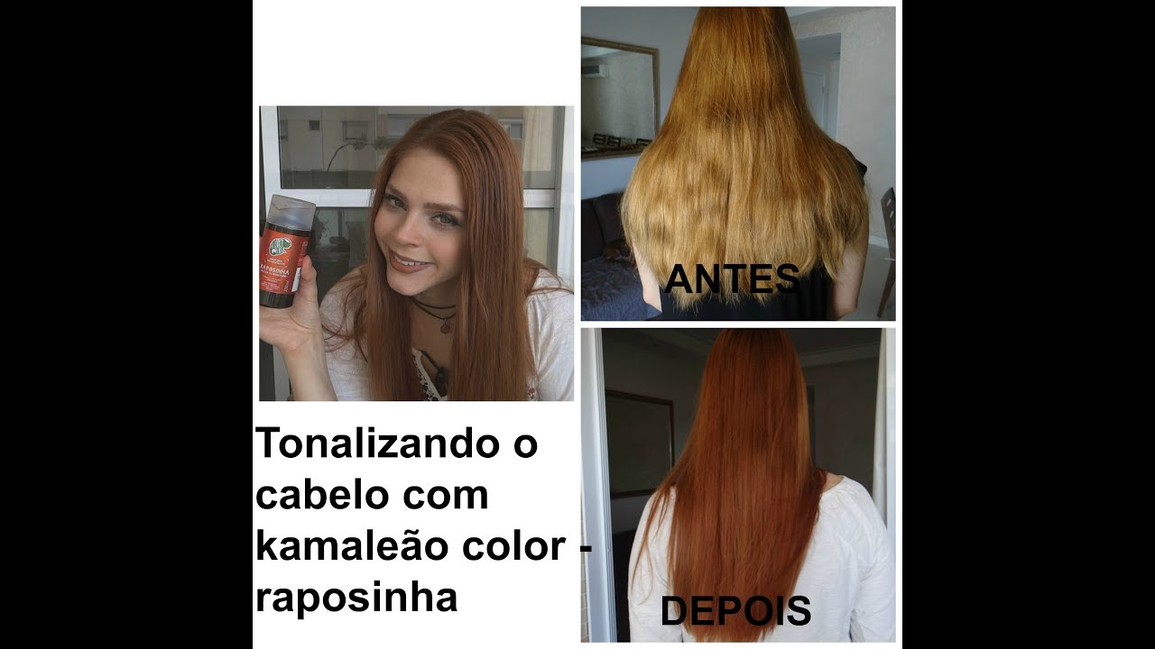 Tonalizante para ruivas| Resenha kamaleão color - raposinha
