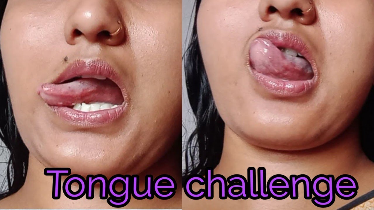 Tongue challenge video 🤣