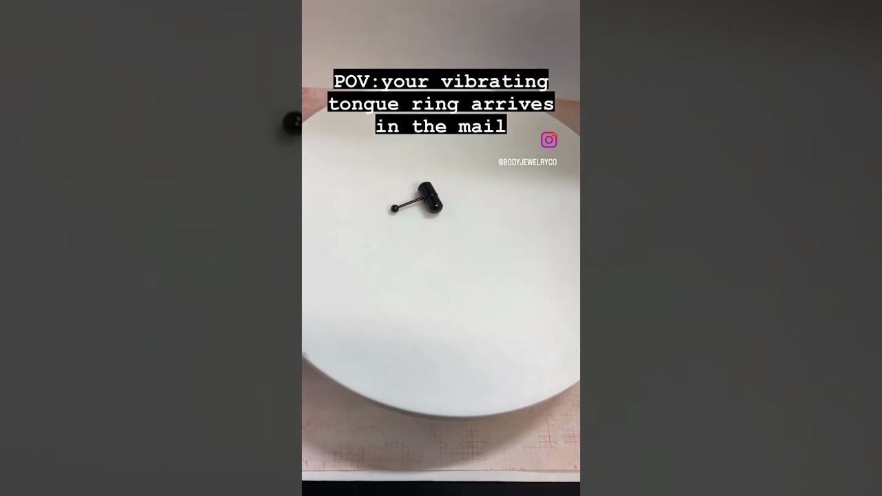 Tongue ring Vibrate Fun and Playful piercing jewelry