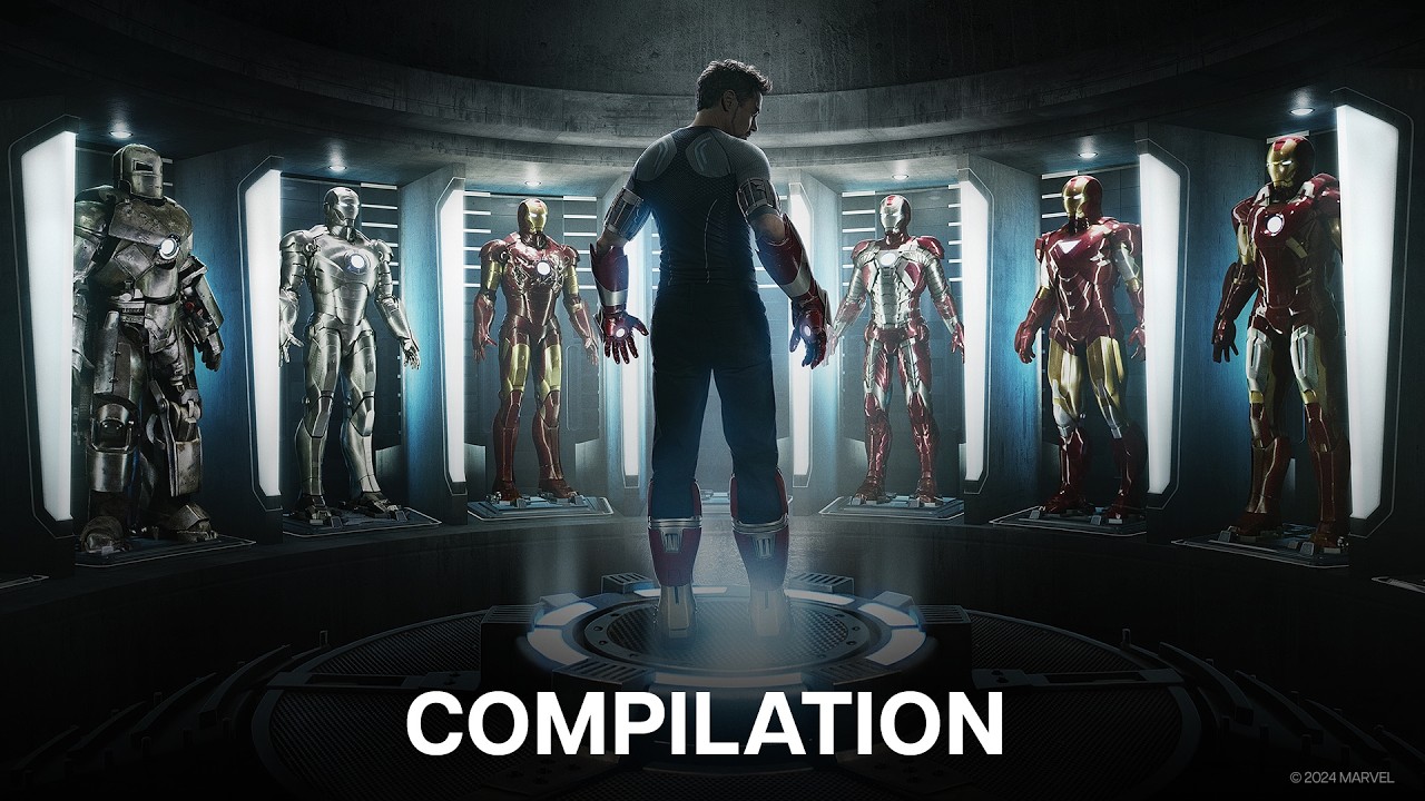 Tony Stark's Best Iron Man Suit Ups | MCU Compilation (4K)