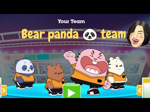Toon cup 2022 - Football Game with Richard, Grizz, Ice Bear and Panda || We Bare Bears Team