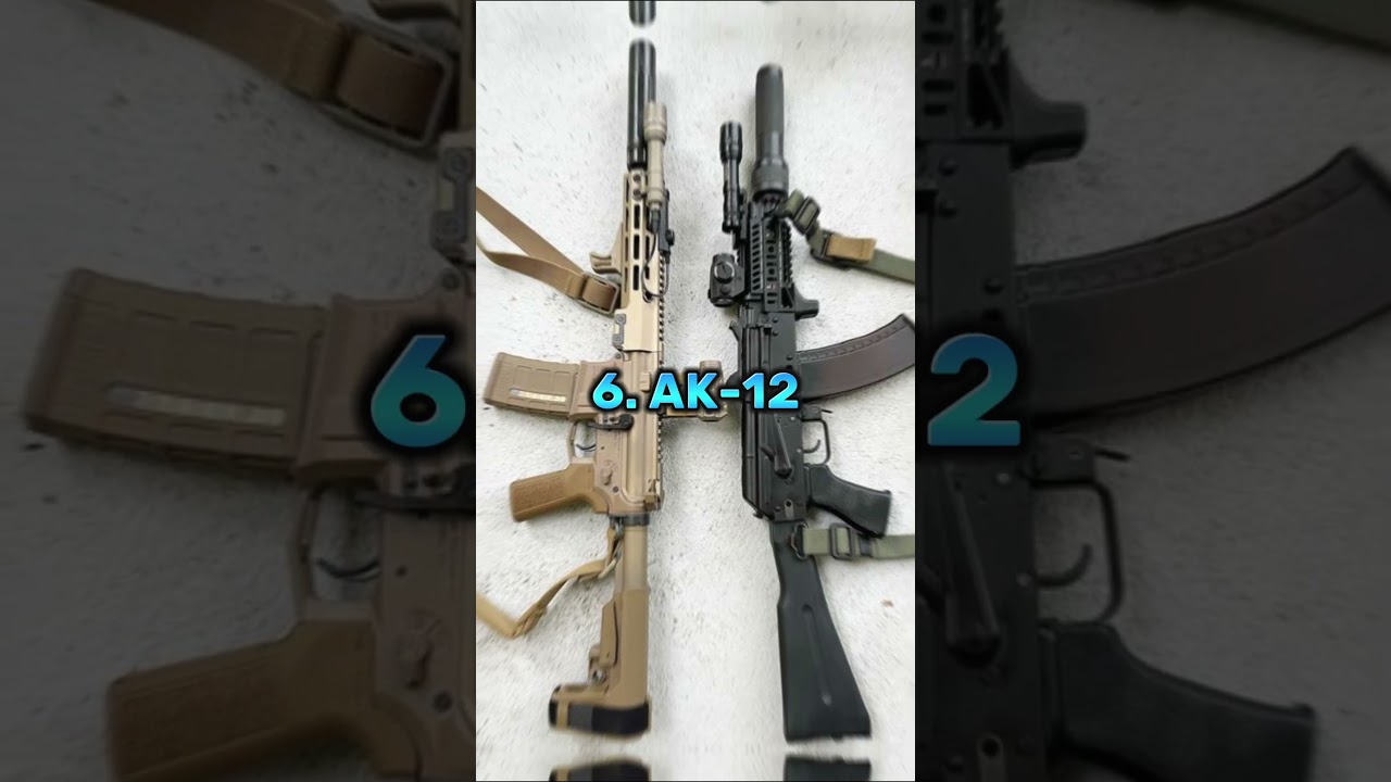 TOP 10 BEST ASSAULT RIFLES IN THE WORLD | #youtubeshorts #viral #trending #ak47 #shorts #2024