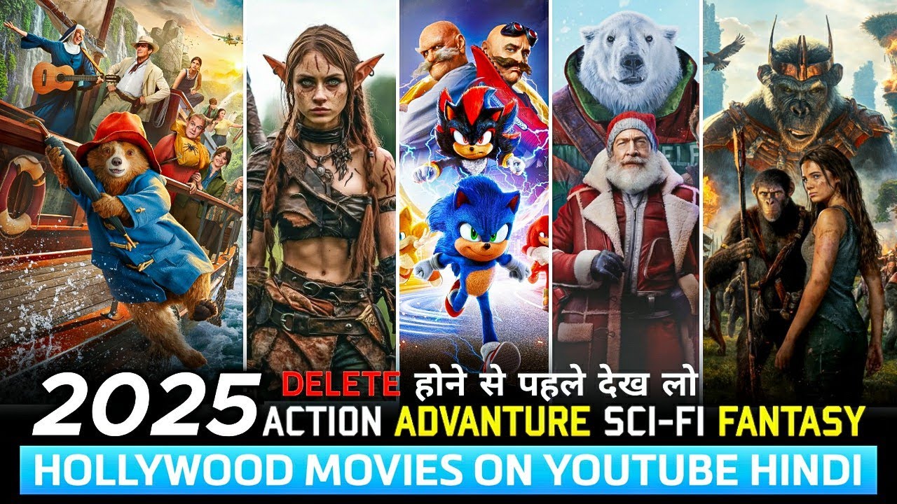 Top 10 Best hollywood Adventure Movies On YouTube in Hindi | 2025 Hollywood Movies in Hindi Dubbed