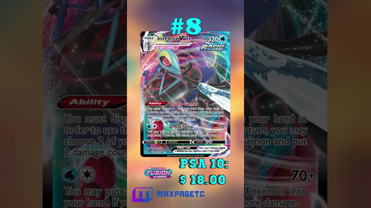 Top 10 Inteleon Pokémon Cards #tcg#pokémon #inteleon  #pokemoncards