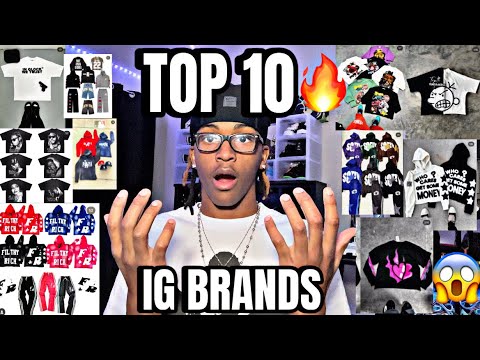 TOP 10 LEGIT INSTAGRAM CLOTHING BRANDS🔥