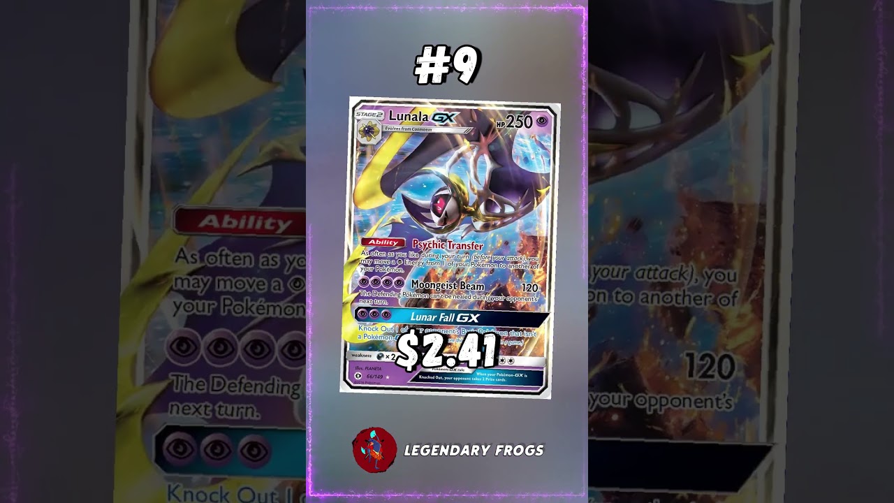 Top 10 Lunala Pokemon Cards #shorts #top10 #lunala #pokemoncards