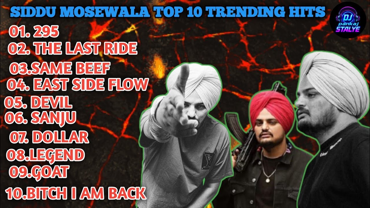 Top 10 Trending Siddu Mosewala HITS/ sidhu moose wala song all